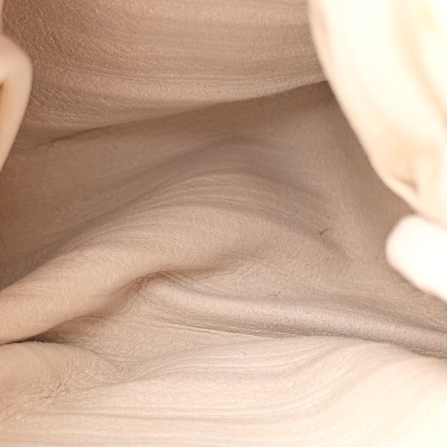 Lambskin Pleated Bracelet Pouch Shoulder Bag White