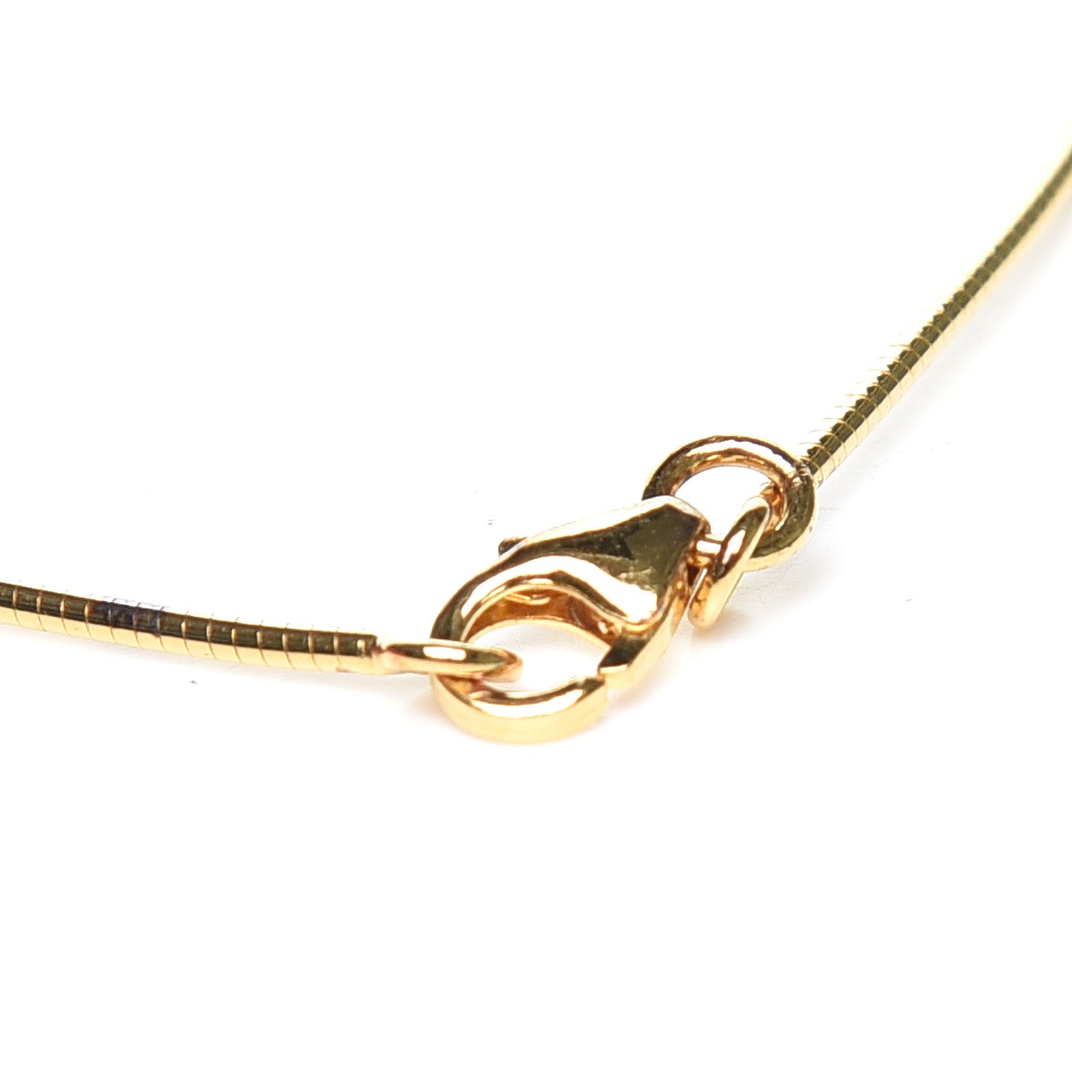 Hermes Lacquered Gold Pop H Pendant Necklace Black 3 of 5