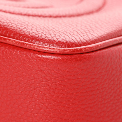 Gucci Pebbled Calfskin Small Soho Disco Bag Tabasco Red 9 of 9