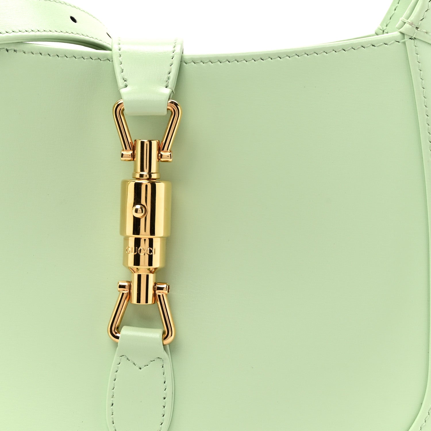 Gucci Boarded Dyana Lux Calfskin Small Jackie 1961 Hobo Tropical Sage 8 of 11