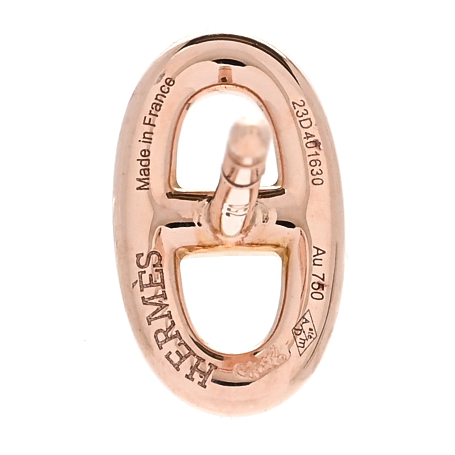 Hermes 18K Rose Gold TPM Farandole Stud Earrings 4 of 5