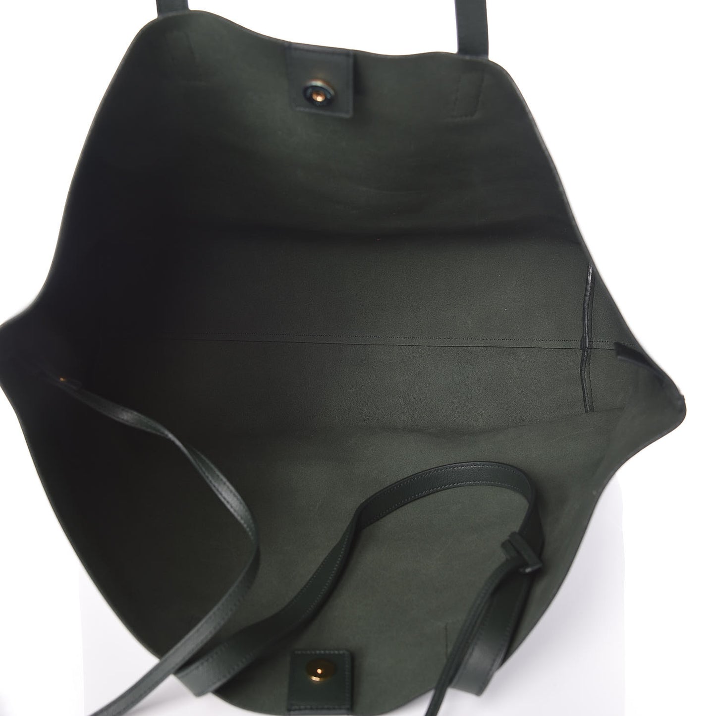 Calfskin Large Shopping Tote Dark Green