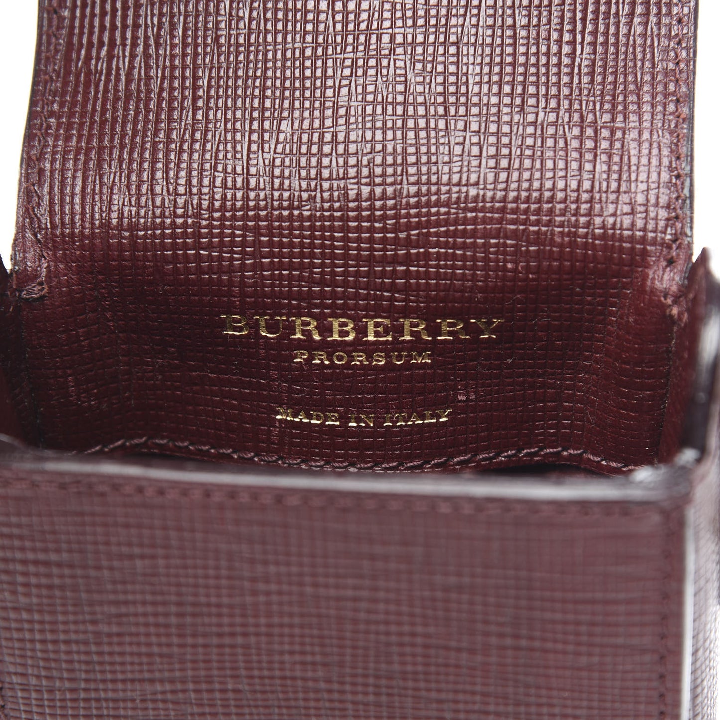 Prorsum Grainy Calfskin Oblong Belt Bag Burgundy