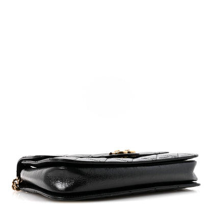Chanel Glazed Calfskin Quilted Medium Perfect Edge Flap Black 4 of 15