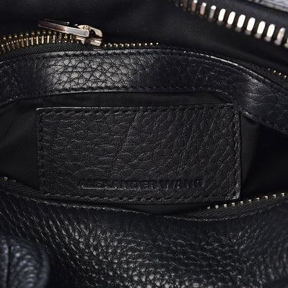 Alexander Wang Pebbled Lambskin Rocco Black Silver Hardware 6 of 9