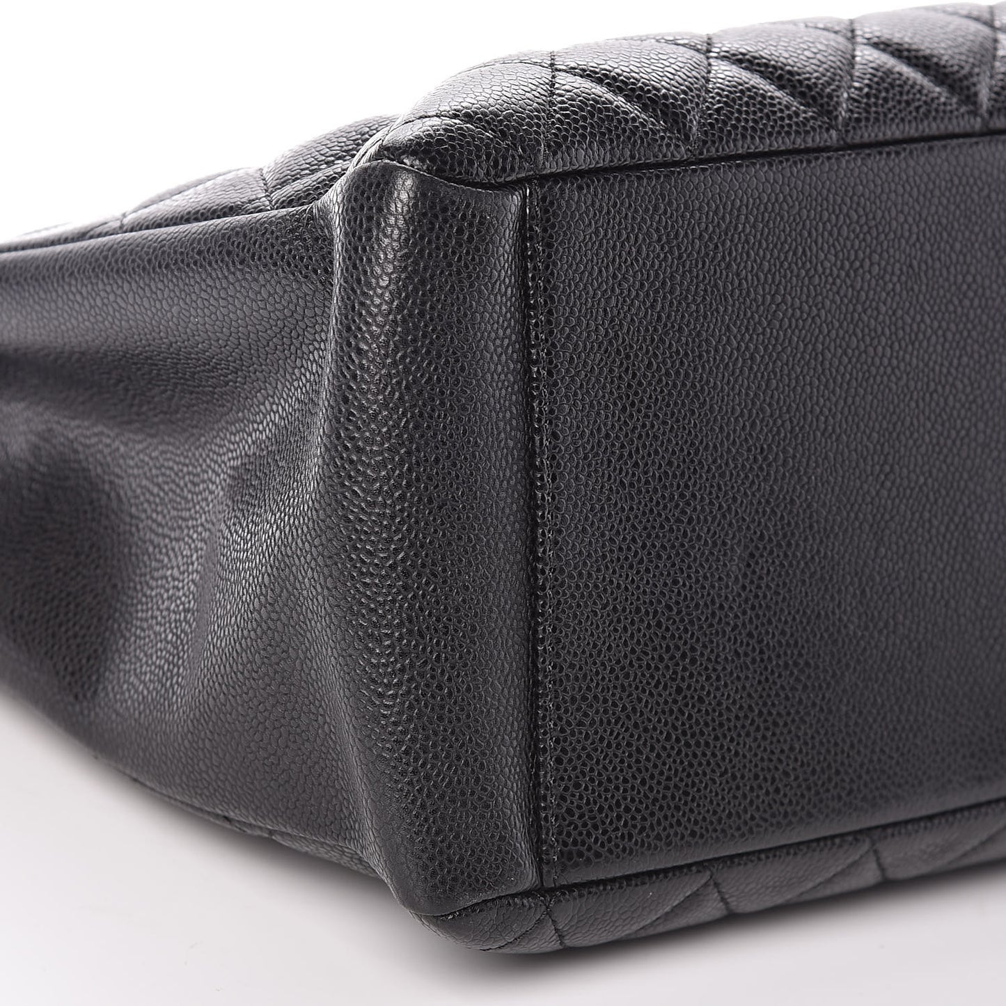 Caviar Quilted Grand Shopping Tote GST Black
