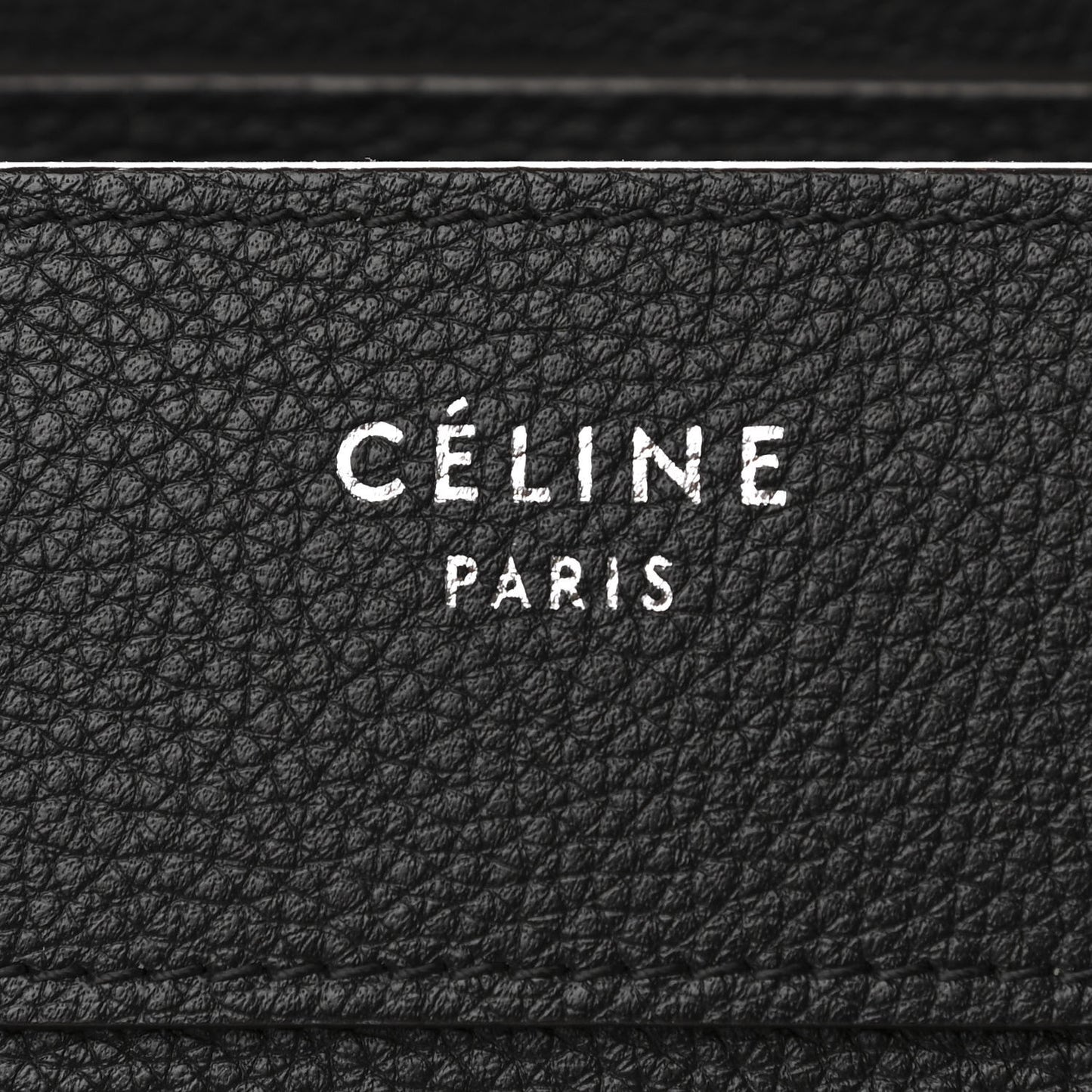 Drummed Calfskin Micro Luggage Black