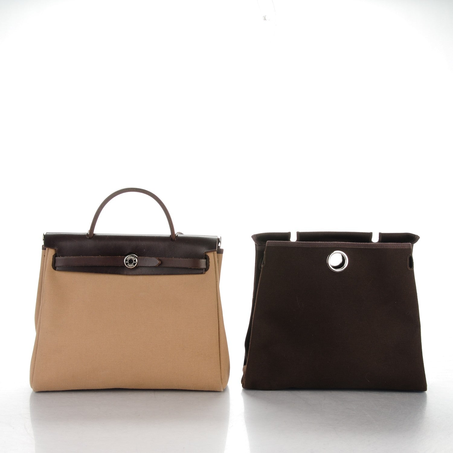 Hermes Vache Hunter Toile Herbag 30 PM Etoupe Ebene 3 of 8