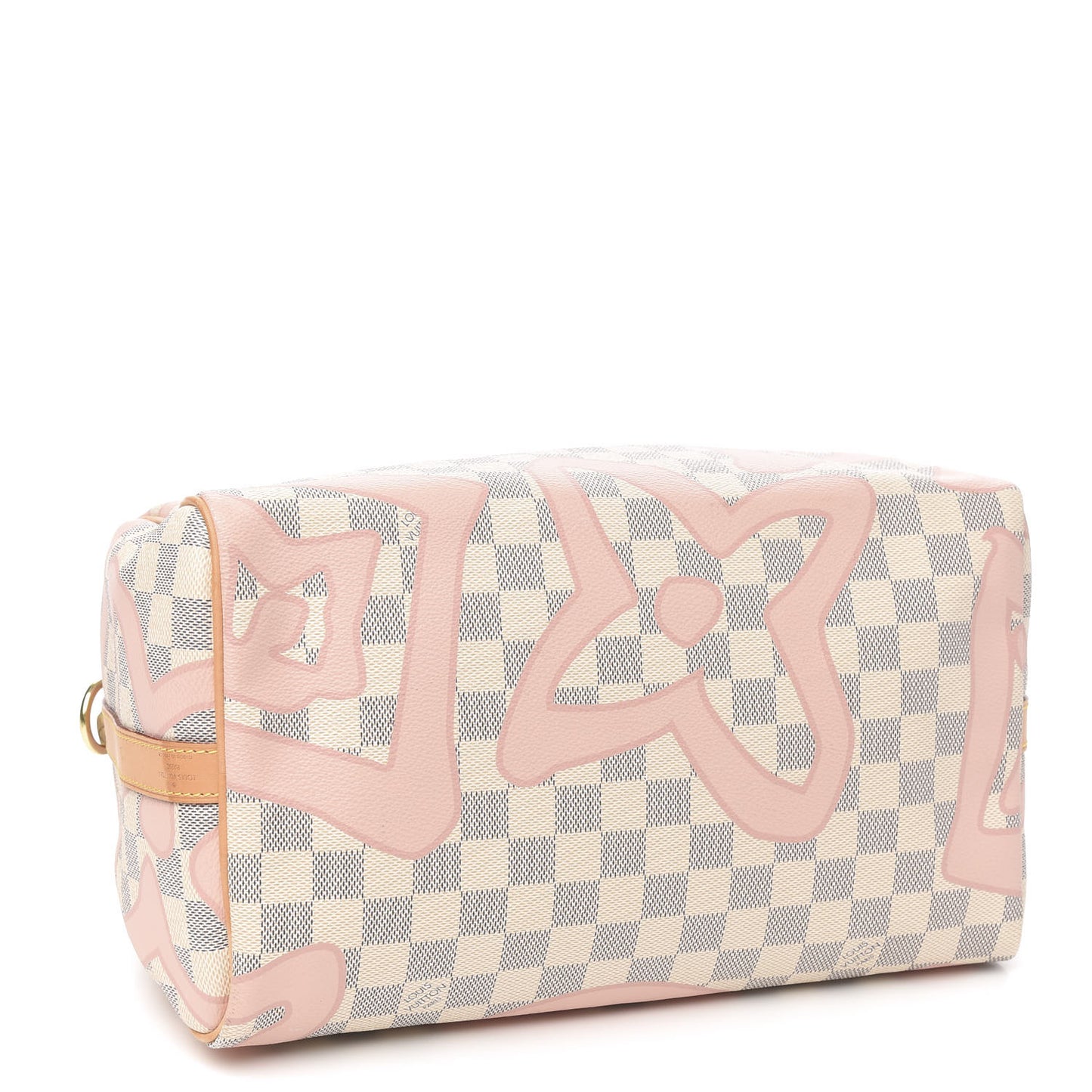 Damier Azur Tahitienne Speedy Bandouliere 30 Rose Ballerine