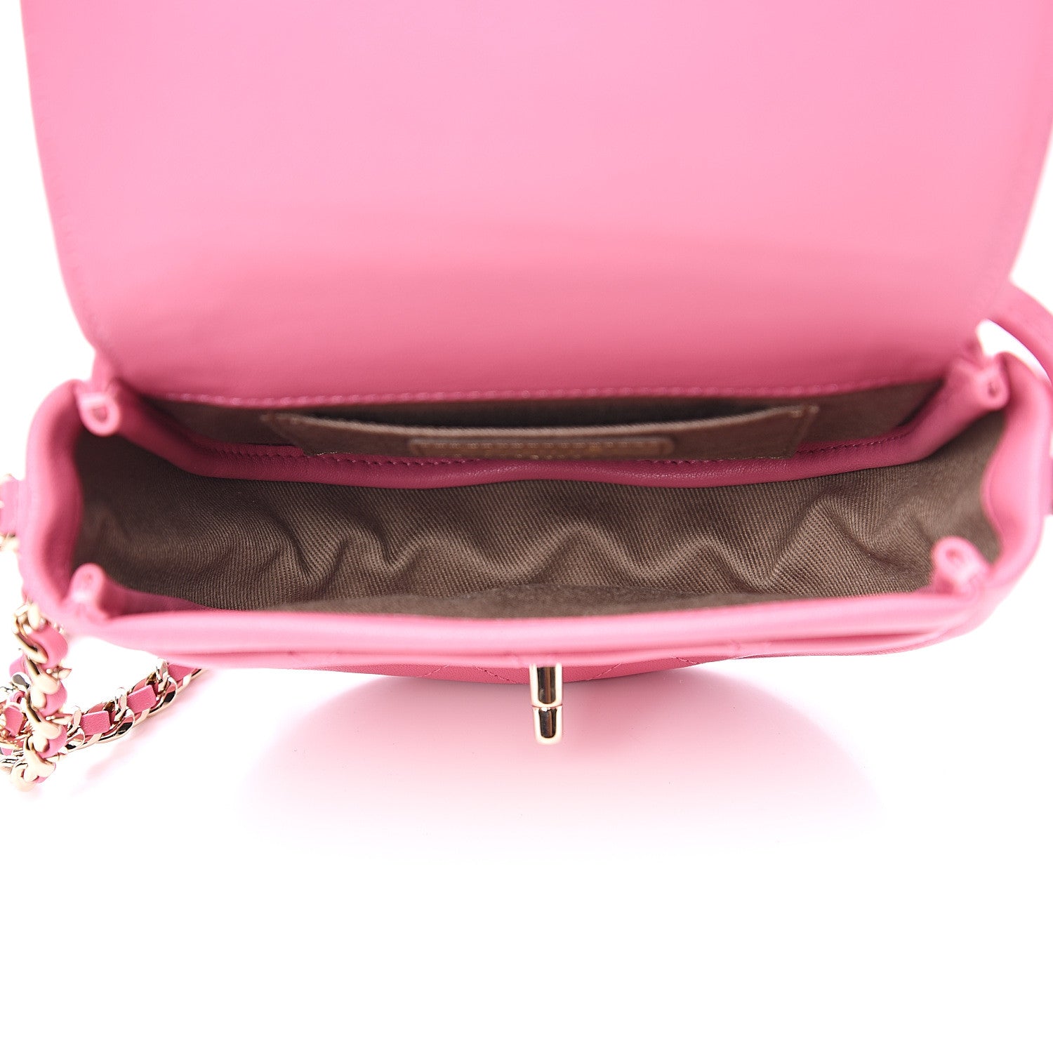Chanel Goatskin Stitched Casual Trip Messenger Flap Pink 4 of 9