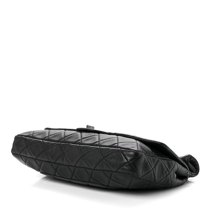 Chanel Lambskin Quilted Jumbo Roll 2.55 Reissue Clutch Black 8 of 10