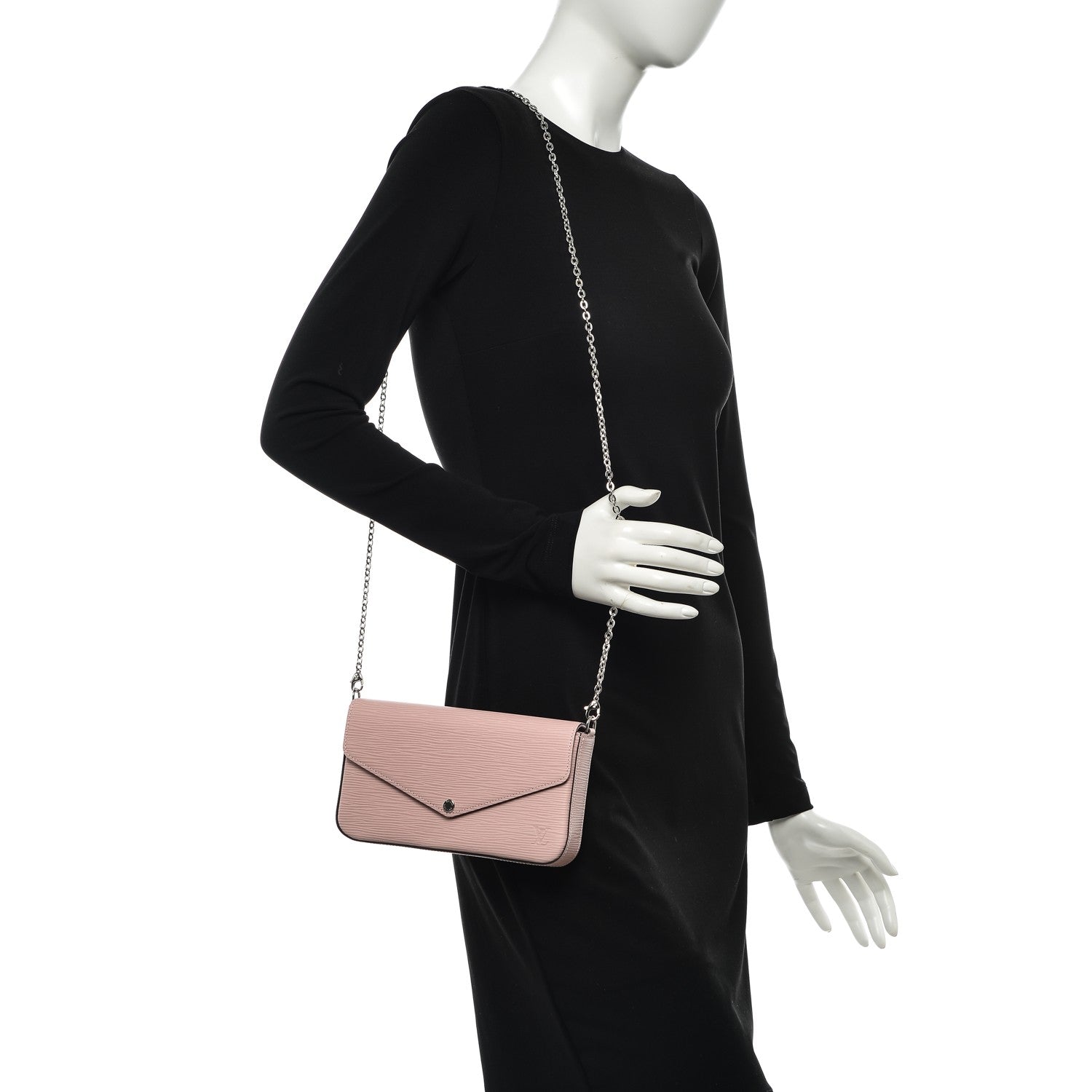 Louis Vuitton Epi Pochette Felicie Rose Ballerine 2 of 10
