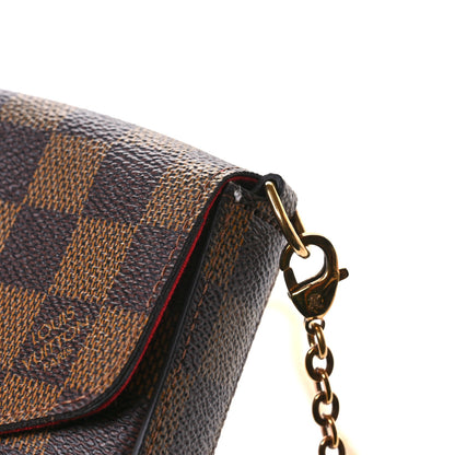 Louis Vuitton Damier Ebene Pochette Felicie Chain Wallet 13 of 13