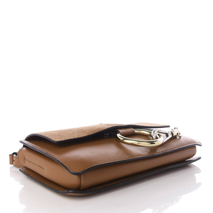 Chloe Suede Calfskin Small Faye Shoulder Bag Chestnut Brown 3 of 8