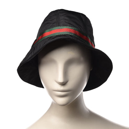 Gucci Nylon Web Bucket Hat Black L 2 of 6