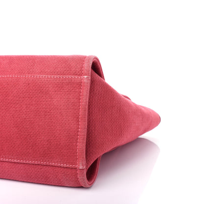 Chanel Canvas Medium Deauville Tote Red 9 of 11