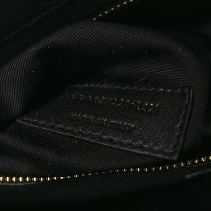 Saint Laurent Calfskin Crocodile Embossed Le 5 A 7 Hobo Black 7 of 10