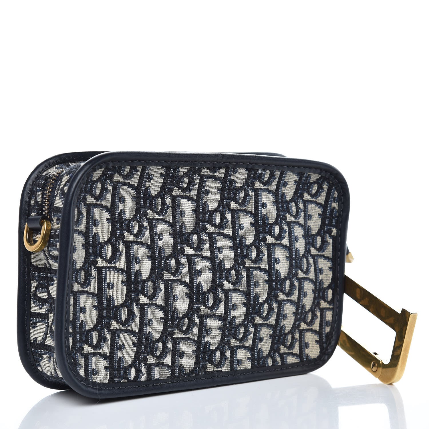 Christian Dior Oblique Diorquake Clutch Blue 3 of 8