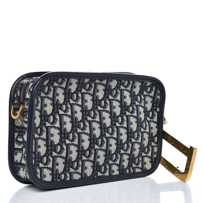 Christian Dior Oblique Diorquake Clutch Blue 3 of 8