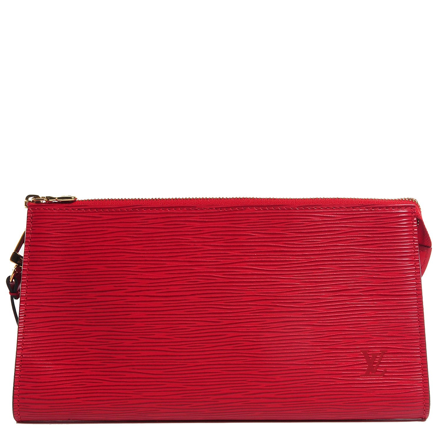 Louis Vuitton Epi Pochette Accessories 24 Castillan Red 1 of 7