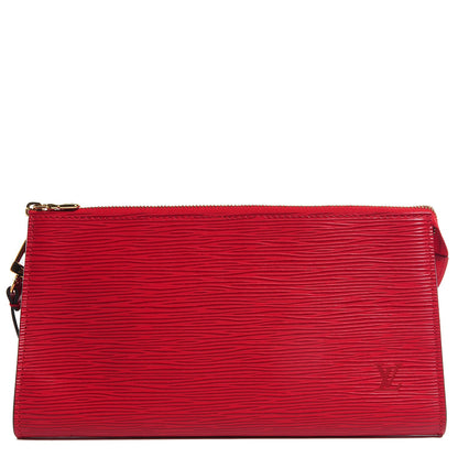 Louis Vuitton Epi Pochette Accessories 24 Castillan Red 1 of 7