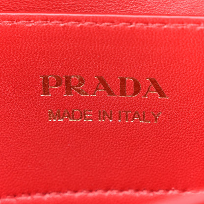 Prada Saffiano Cuir Medium Double Bag Black Fuoco 6 of 11