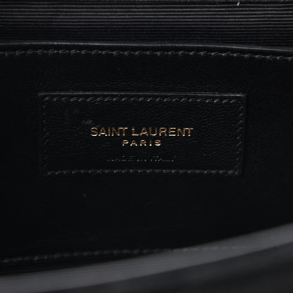 Saint Laurent Velvet Medium Monogram Kate Tassel Shoulder Bag Black 6 of 8