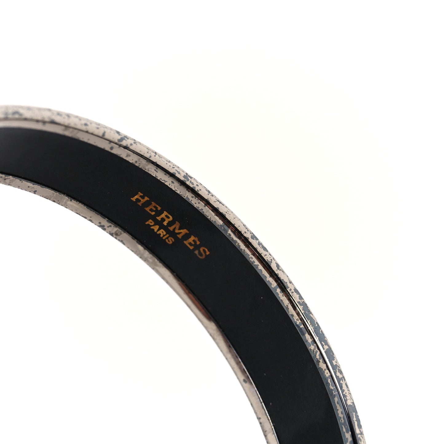 Enamel Printed Narrow Caleche Bracelet 62 Rouge H