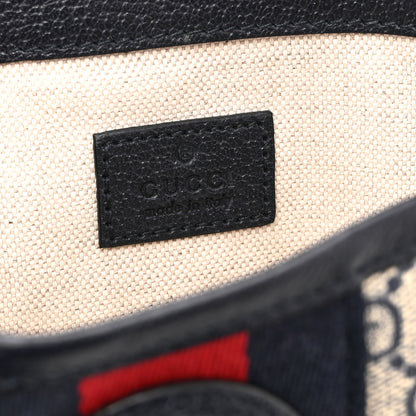 Gucci GG Supreme Monogram Web Small Ophidia Belt Bag 90 36 Beige Navy 6 of 10
