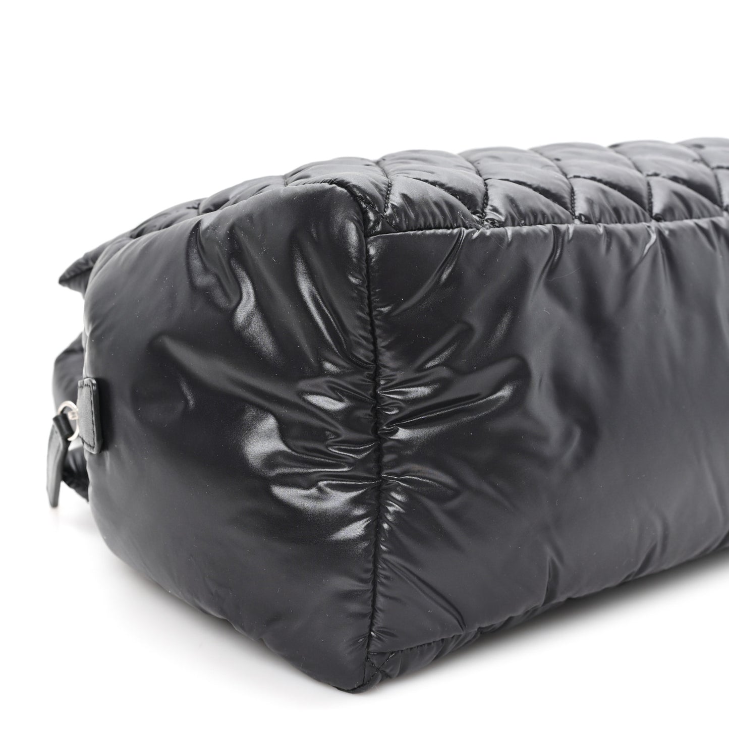 Nylon Coco Cocoon Zipped Tote Black
