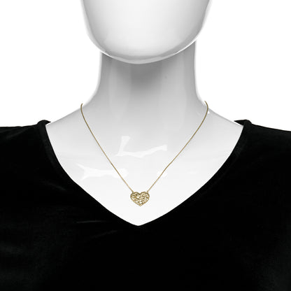 Tiffany 18K Yellow Gold Paloma Picasso Olive Leaf Heart Pendant Necklace 2 of 5