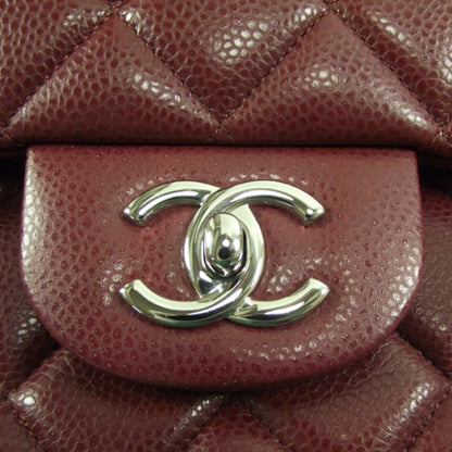 Chanel Caviar JUMBO Classic Flap Dark Red 10 of 10