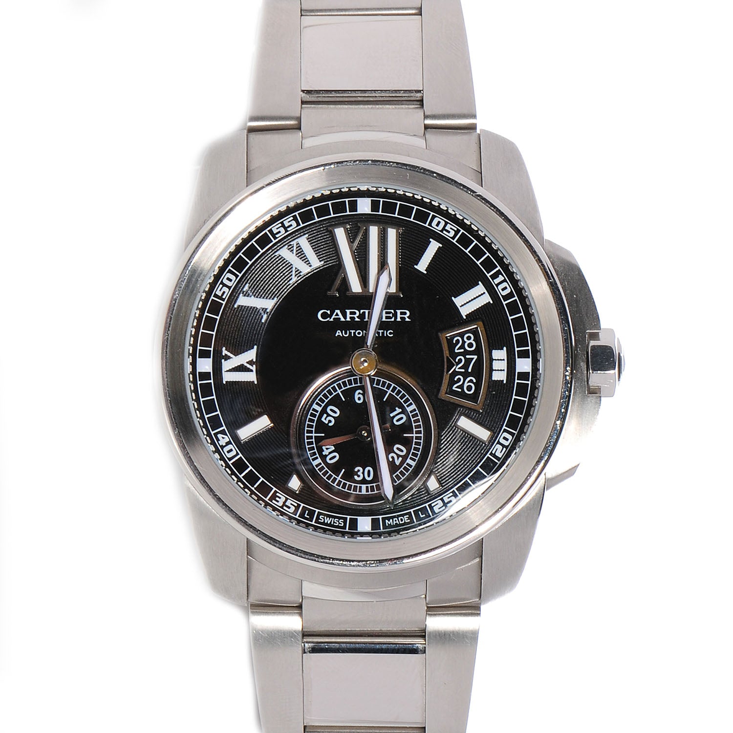 Cartier Stainless Steel 42mm Calibre de Automatic Watch Black 1 of 7