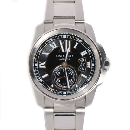 Cartier Stainless Steel 42mm Calibre de Automatic Watch Black 1 of 7