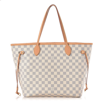 Louis Vuitton Damier Azur Neo Neverfull MM Rose Ballerine 1 of 11