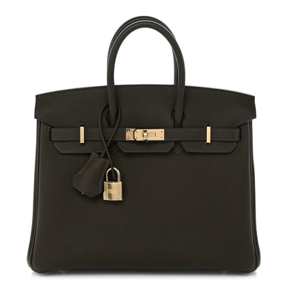 Hermes Togo Birkin 25 Vert Loden 1 of 10