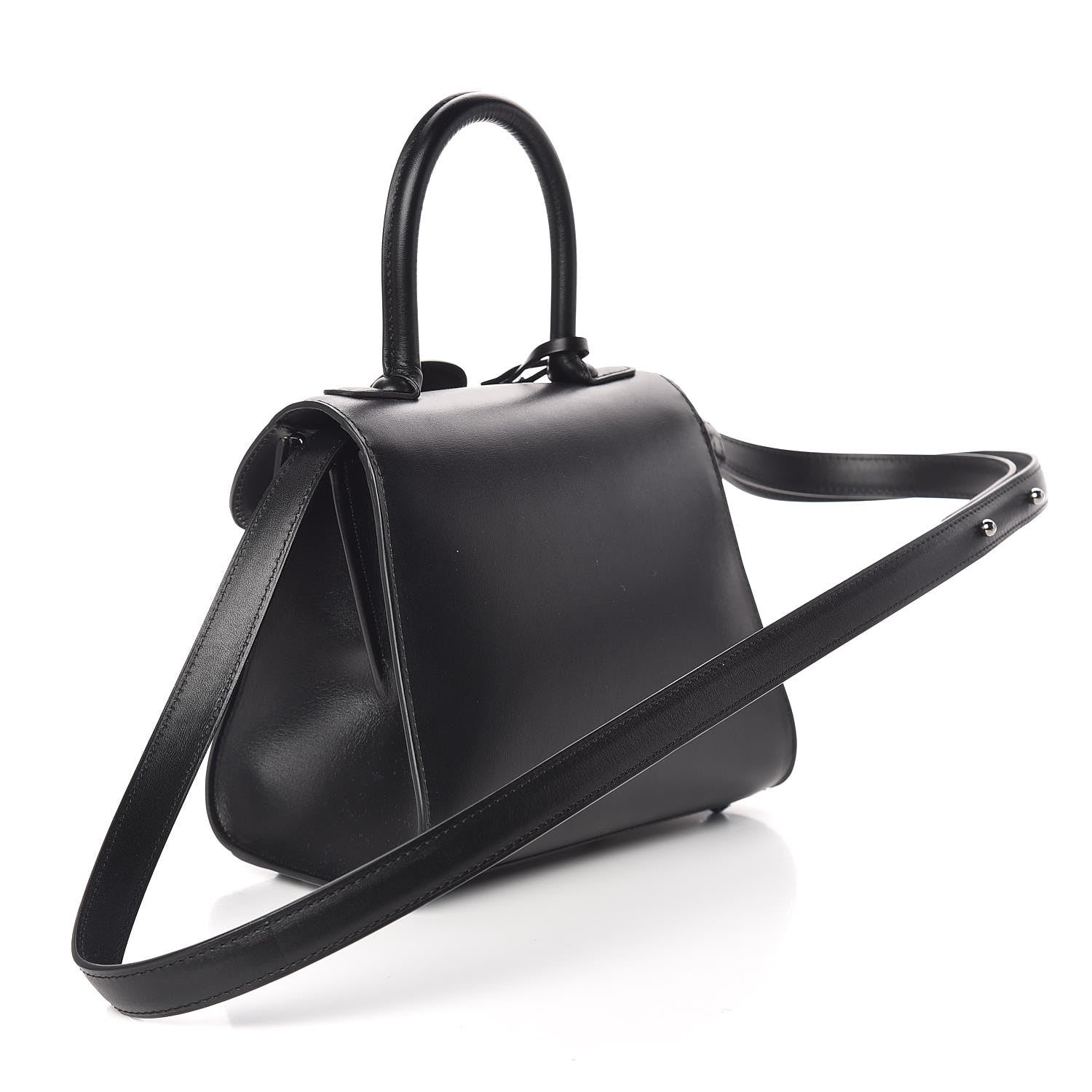 Delvaux Box Calfskin Mini Brillant Satchel Black 3 of 9