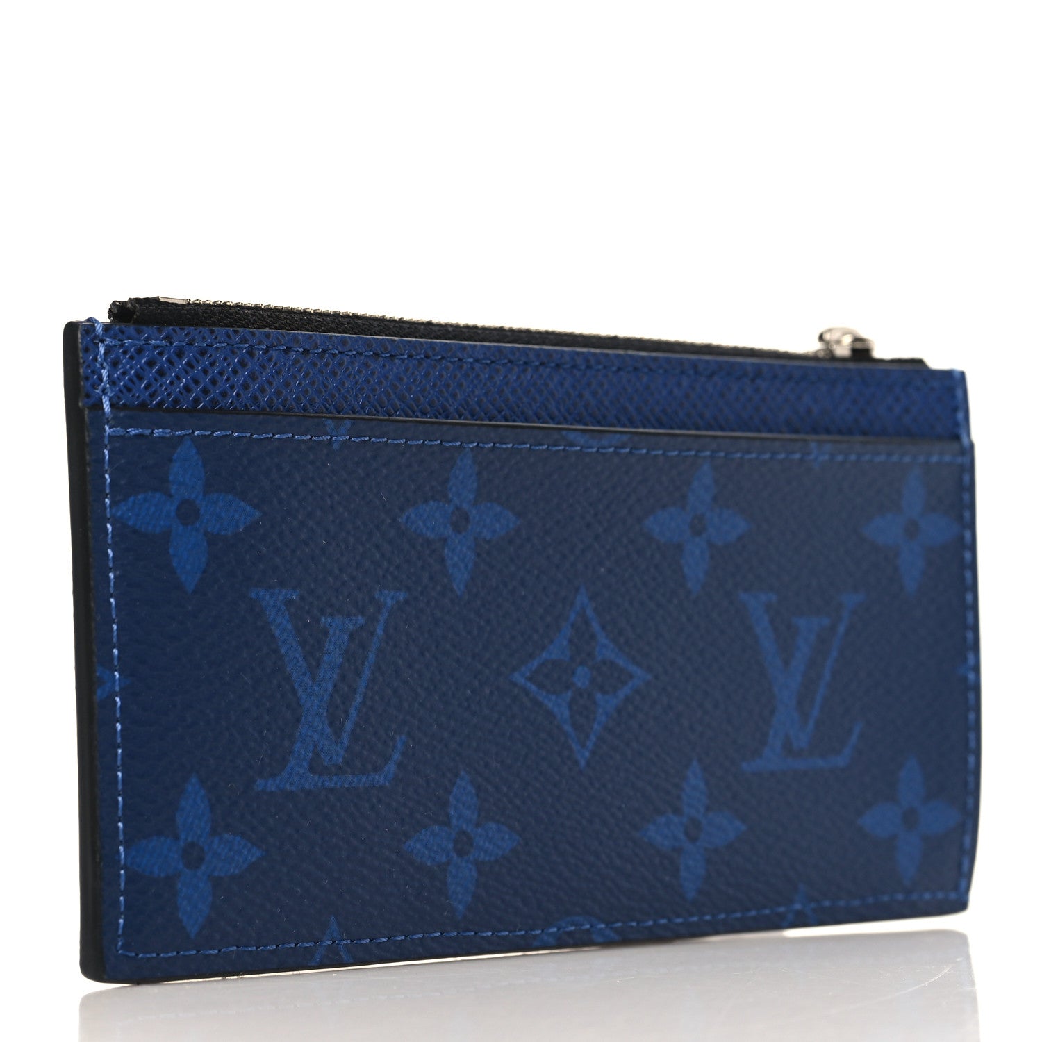 Louis Vuitton Taigarama Coin Card Holder Cobalt Blue 3 of 9
