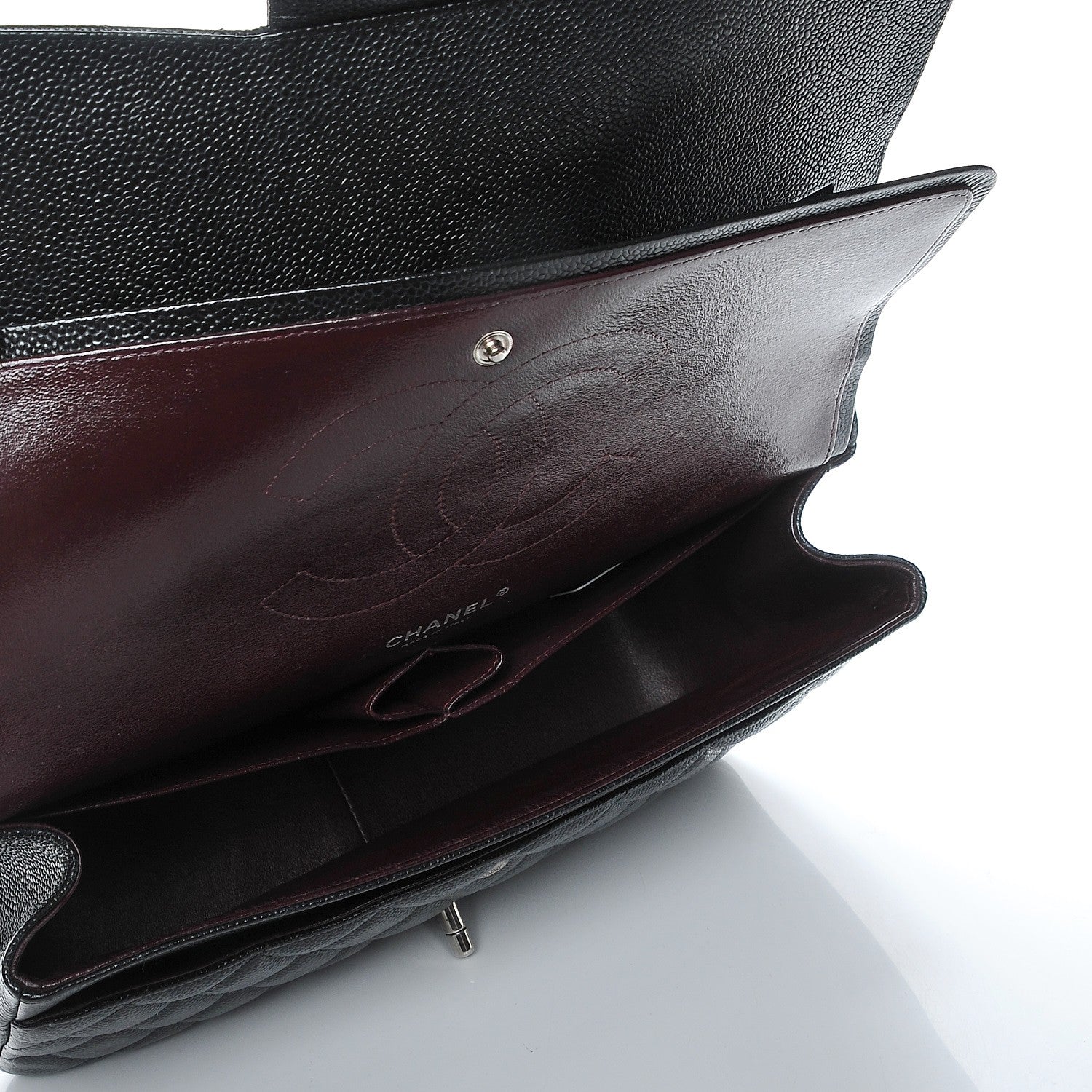 Chanel Caviar Quilted Jumbo Double Flap Black 5 of 7