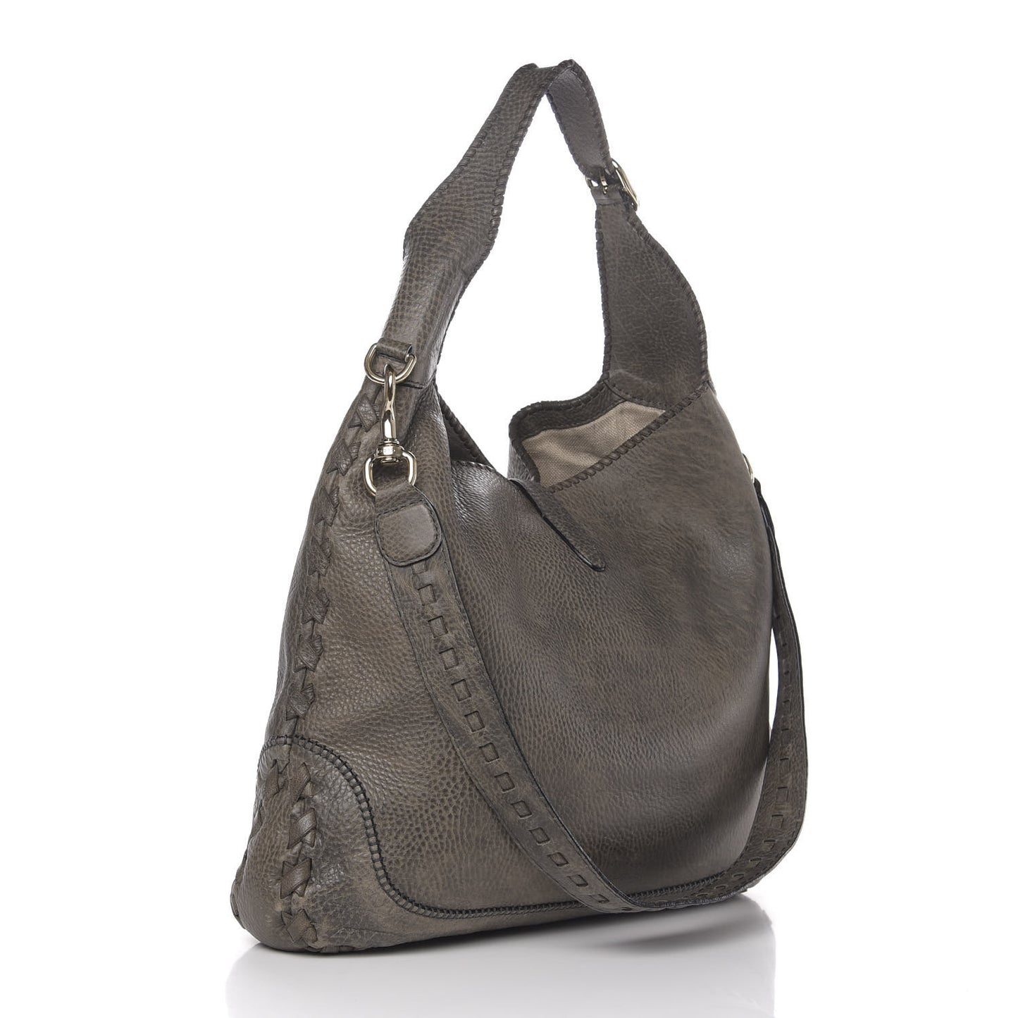 Calfskin Large New Jackie Shoulder Bag Military