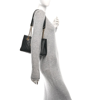 Gucci Guccissima Small Padlock Tote Black 2 of 10