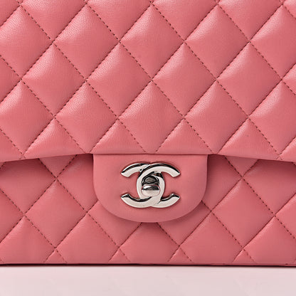 Chanel Lambskin Quilted Medium Double Flap Pink 8 of 10