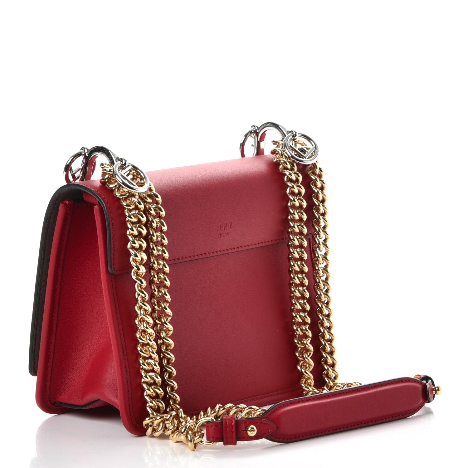 Fendi Vitello Century Opaco F is Fendi Small Kan I Shoulder Bag Fragola 3 of 7
