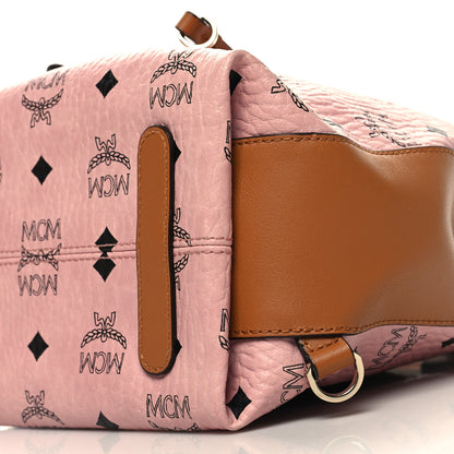 MCM Visetos Small Essential Backpack Soft Pink 10 of 11