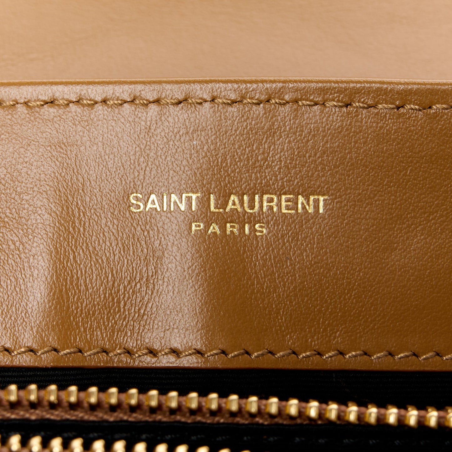 Calfskin Y Quilted Monogram Small Loulou Chain Satchel Dark Natural