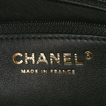 Chanel Lambskin Stitched Essential Shopping Tote Black 6 of 12