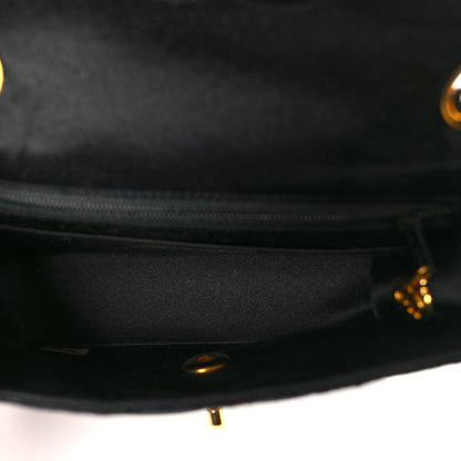 Chanel Satin Quilted Mini Square Flap Black 6 of 9