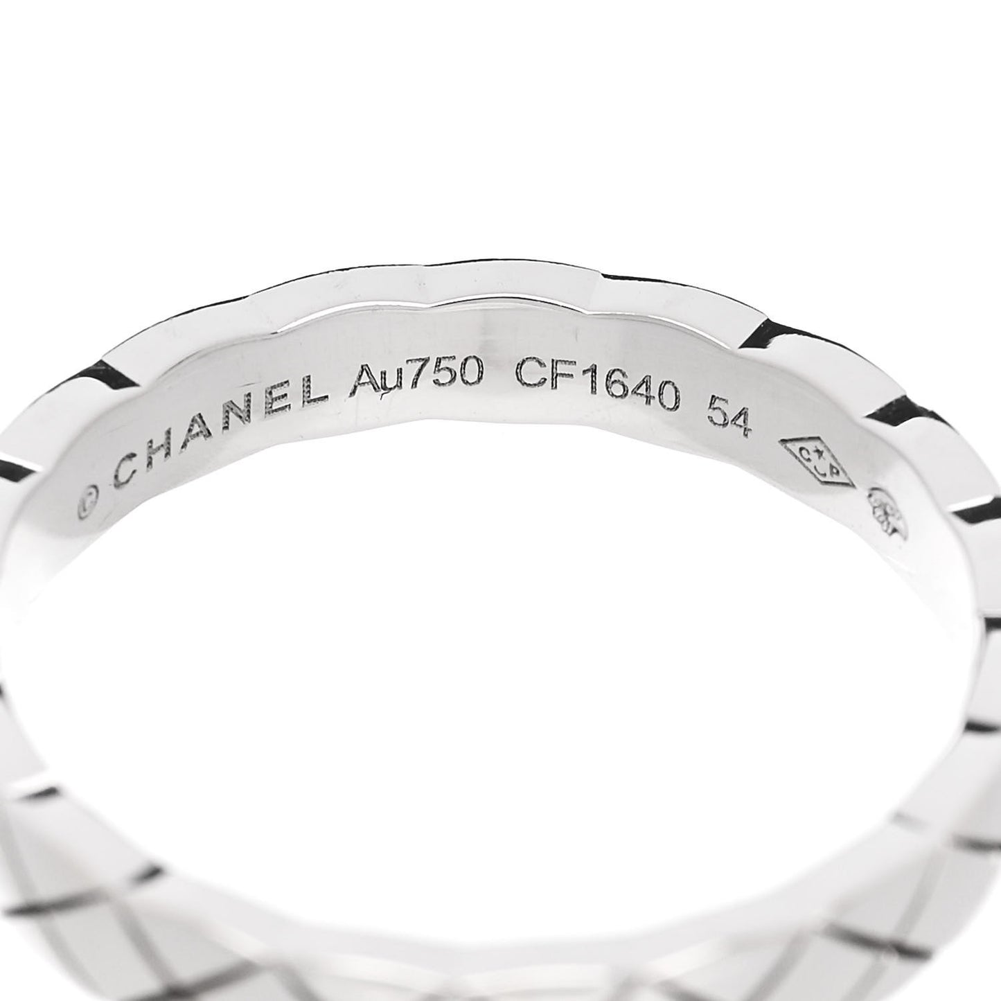 18K White Gold Mini Coco Crush Ring 54 6.75
