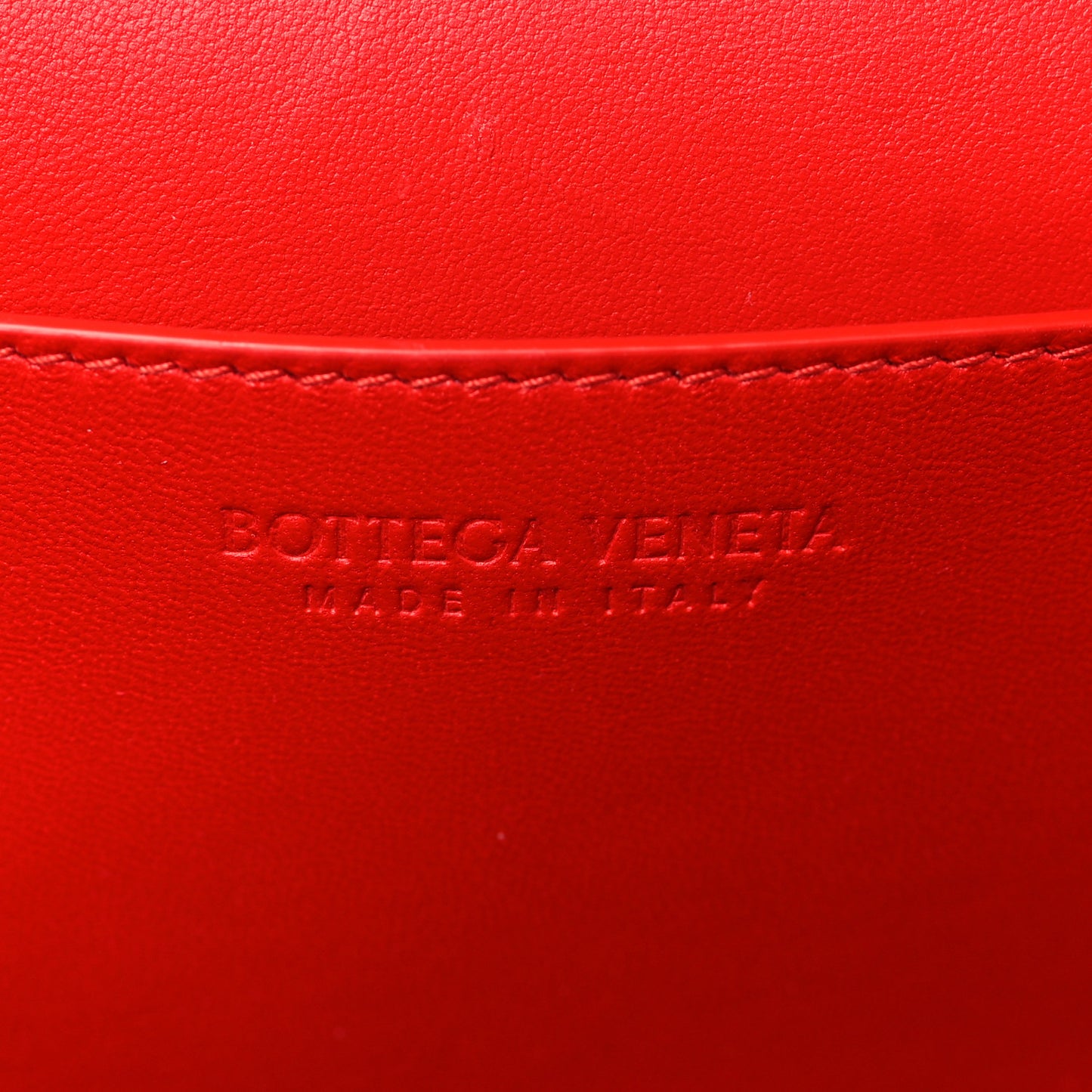 Calfskin Tip Clutch Red