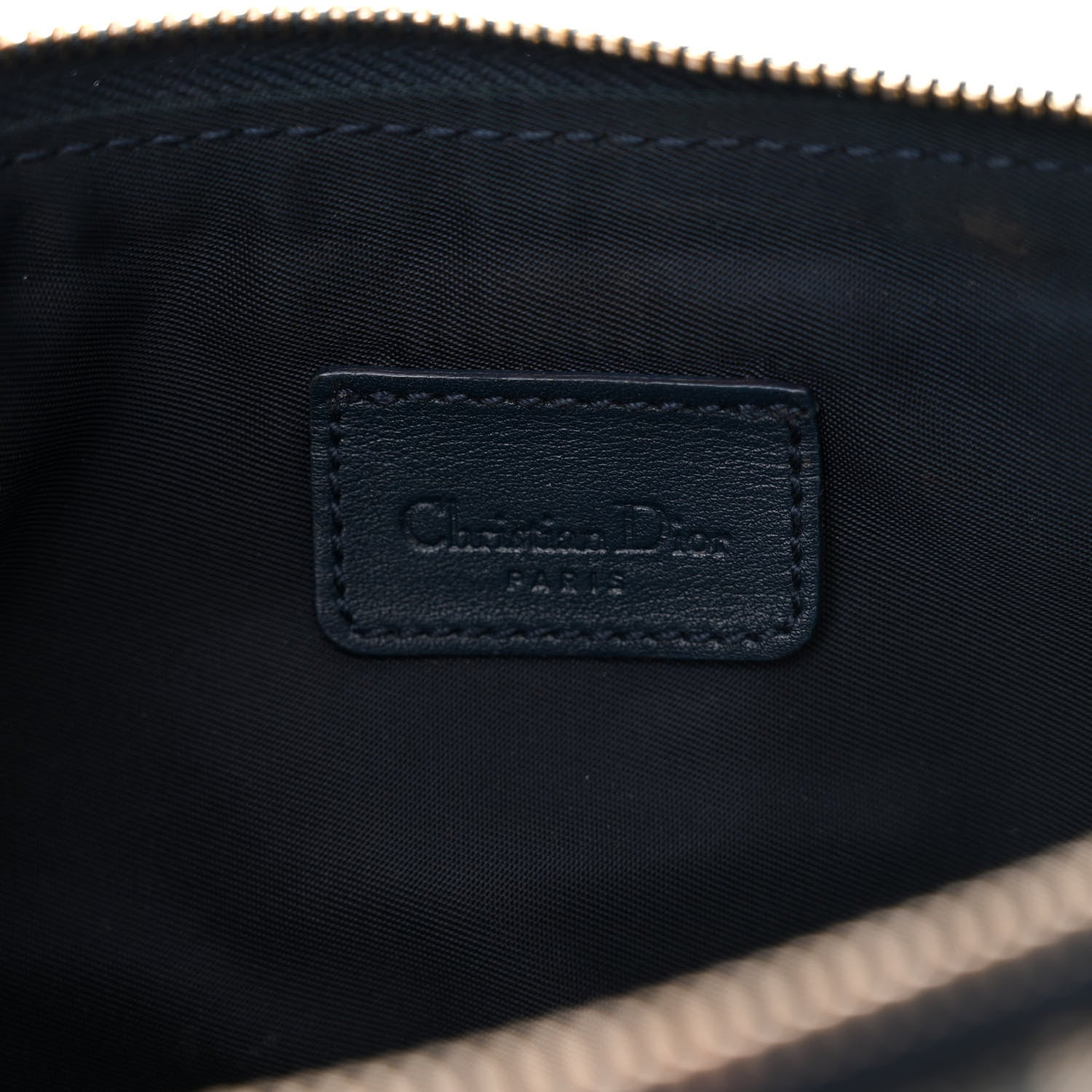 Christian Dior Monogram Mini Saddle Pochette Navy 6 of 15